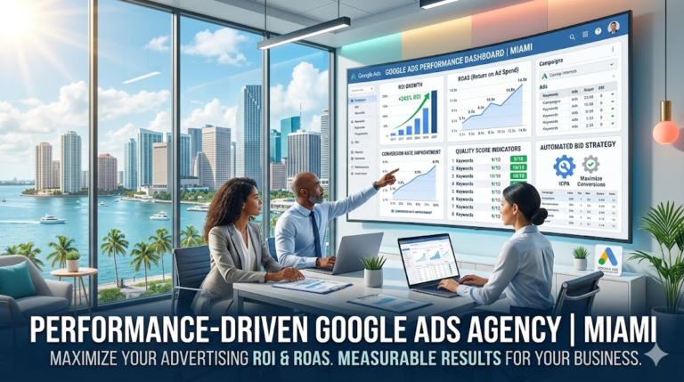 Performance-Driven Google Ads Agency in Miami: The Smart Way to Scale Leads and ROI