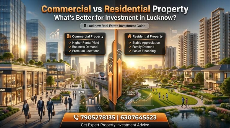 Rental Property in Lucknow — How Commercial Property Earns Nearly Twice What Residential Does