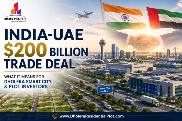 India-UAE $200 Billion Trade Deal: What It Means for Dholera Smart City Plots