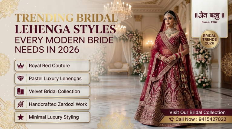 Bridal Lehenga Colour Trends Every Modern Bride Needs to Know in 2026