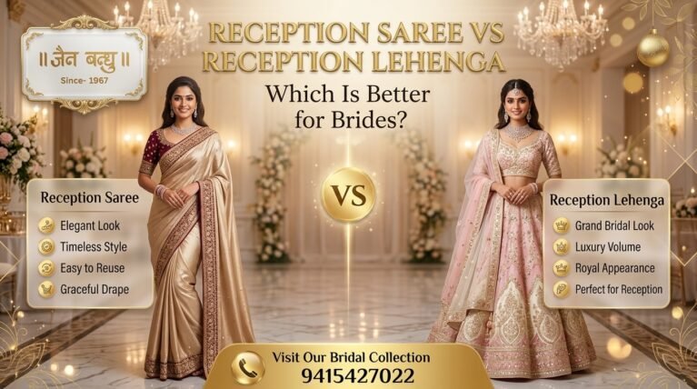 Saree or Lehenga for Your Reception: A Comfort-First Comparison