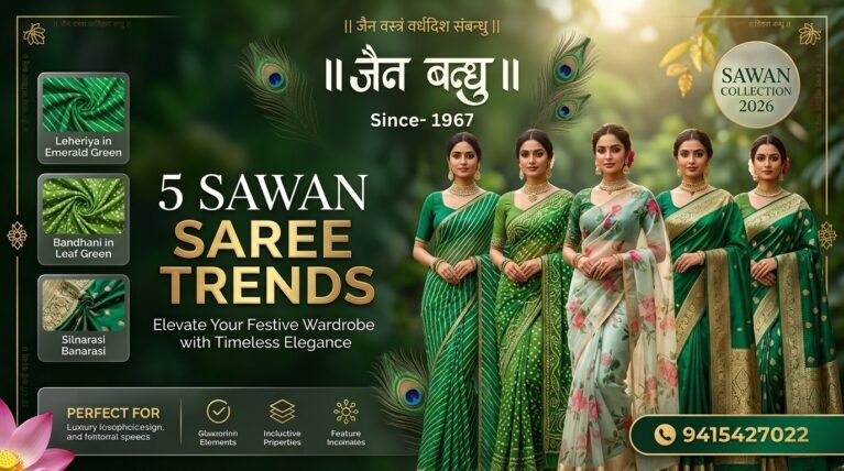 5 Fabric Trends for Your Sawan Saree Wardrobe: What Actually Survives the Rains in 2026