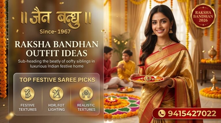 The Best Saree Fabrics for Raksha Bandhan: Staying Cool and Festive in August  2026