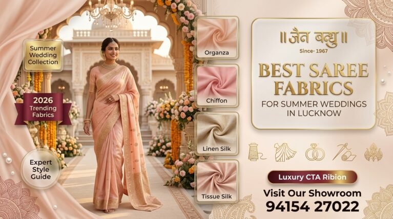A Fabric-by-Fabric Guide to Summer Wedding Sarees in Lucknow