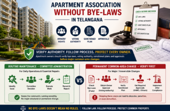 Apartment Association Rules in Telangana