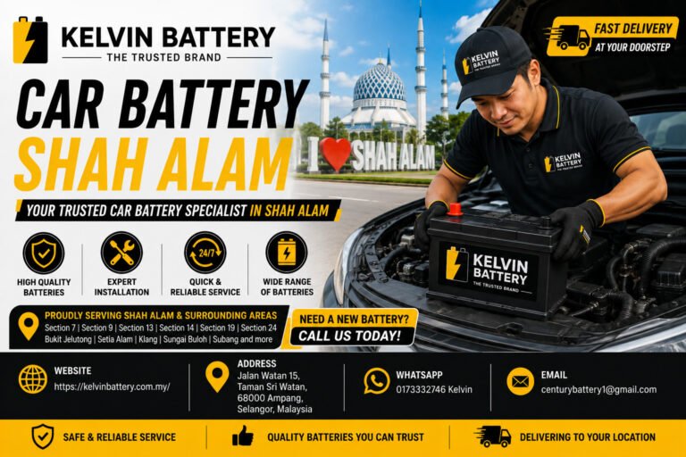 Emergency Car Battery Replacement in Shah Alam