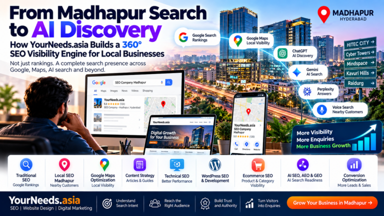 From Madhapur Search to AI Discovery Best SEO Company Madhapur Done it right 2026