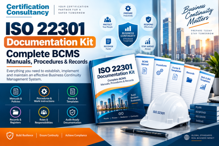 ISO 22301 Documentation Kit: Complete BCMS Manuals, Procedures & Records