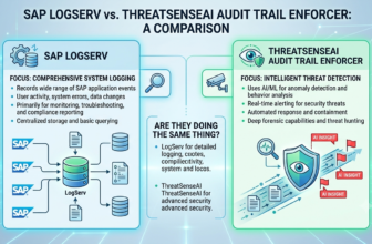 SAP LogServ vs. ThreatSenseAI Audit Trail Enforcer: Are They Really Doing the Same Thing?