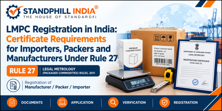 LMPC Registration in India: Certificate Requirements for Importers, Packers and Manufacturers Under Rule 27