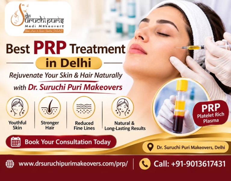 Where Can You Find the Best PRP Treatment in Delhi for Hair and Skin Care?