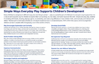 Everyday Play for Children: 7 Powerful Ways to Build Life Skills 