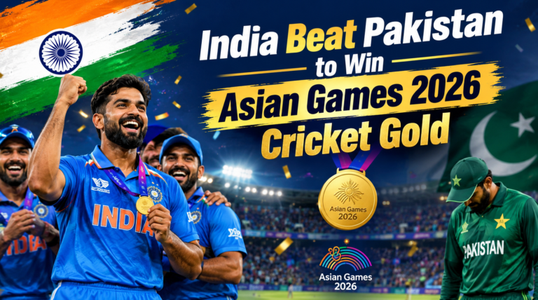 India Beat Pakistan to Win Asian Games 2026 Cricket Gold