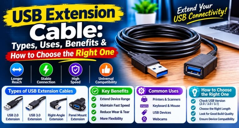 USB Extension Cable: Types, Uses, Benefits & How to Choose the Right One
