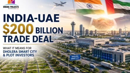 India-UAE $200 Billion Trade Deal: What It Means for Dholera Smart City Plots