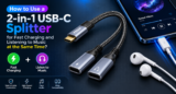 How to Use a 2-in-1 USB-C Splitter for Fast Charging and Listening to Music at the Same Time?