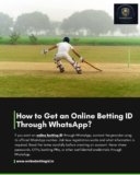 How to Get an Online Betting ID Through WhatsApp?