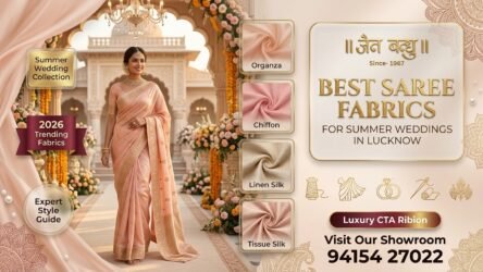 A Fabric-by-Fabric Guide to Summer Wedding Sarees in Lucknow